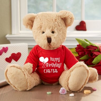 happy birthday stuffed bear