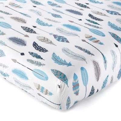 feather crib sheet