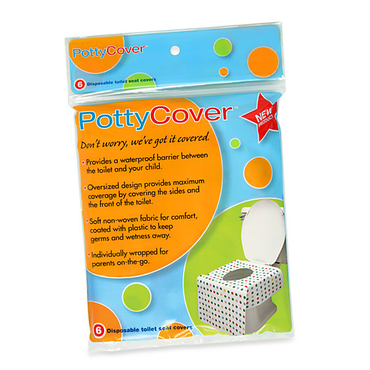 Alternate image 1 for PottyCover 6-Pack Disposable Toilet Seat Covers