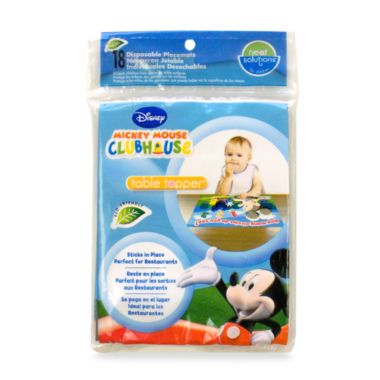 Neat Solutions&reg; 18-Count Disposable Table Toppers in Mickey Mouse. View a larger version of this product image.
