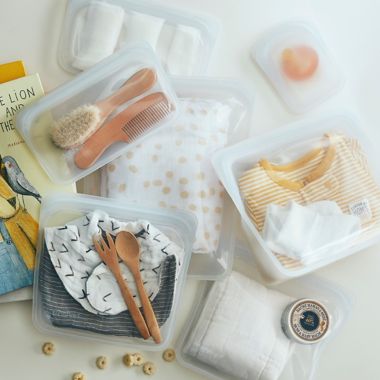 Stasher 12 oz. Silicone Clear Reusable Snack Bag. View a larger version of this product image.