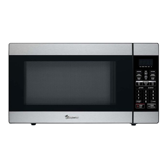 Magic Chef 1 8 Cu Ft Countertop Microwave Oven In Stainless