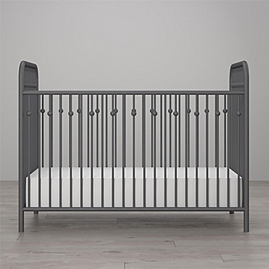 Little Seeds&trade; Monarch Hill Ivy Metal Crib in Grey. View a larger version of this product image.