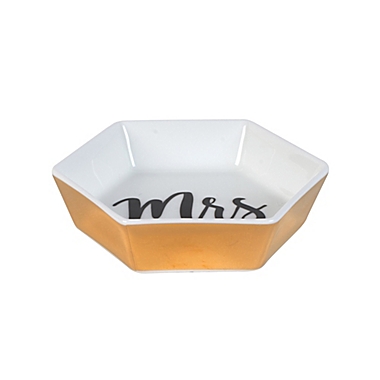 Olivia &amp; Oliver&reg; &quot;Mrs&quot; Ring Dish in Gold. View a larger version of this product image.