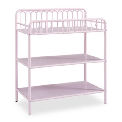 pink changing table