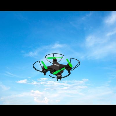 Sky Rider Mini Glow Quadcopter Drone with WiFi Camera in Black 3 Speed