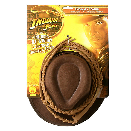 Alternate image 1 for Indiana Jones Hat and Whip Child's Halloween Set in Brown