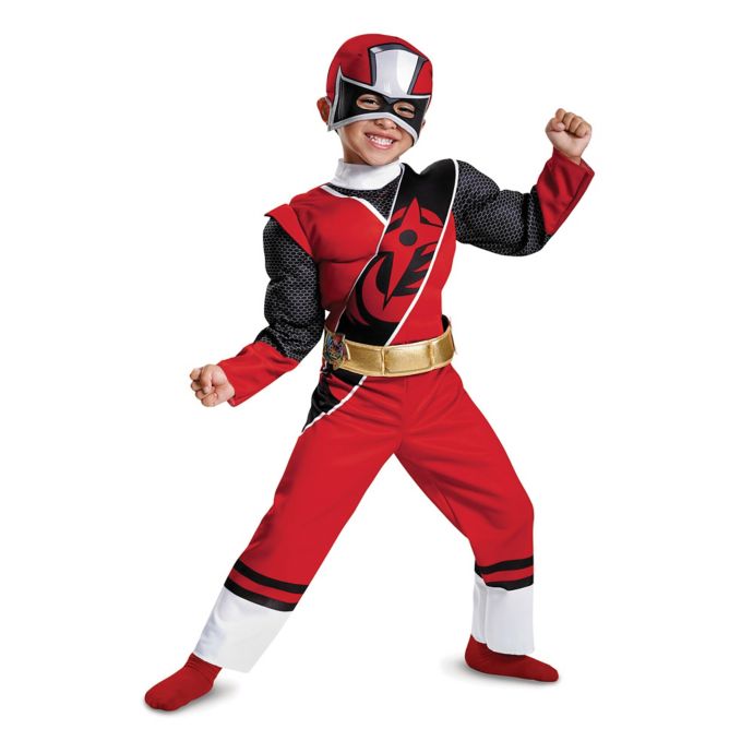 Power Rangers Ninja Steel Red Ranger Child S Muscle Costume Bed Bath Beyond