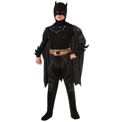 The Dark Knight Rises Child&#39;s Batman Light Up Halloween Costume in Black