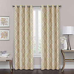 Brent Grommet 108-Inch 100% Blackout Window Curtain Panel in Natural