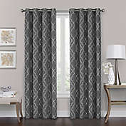 Brent 84-Inch Grommet 100% Blackout Curtain in Charcoal (Single)