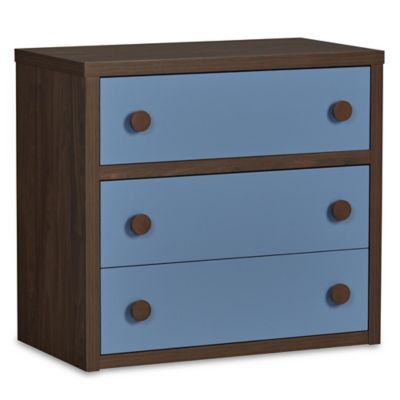 blue baby dresser