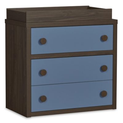 walnut changing table dresser