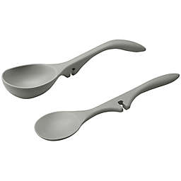 Rachael Ray™ 2-Piece Lazy Tools™ Spoon and Ladle Set in Grey