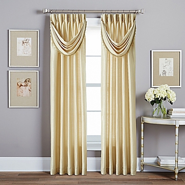 Spellbound Pinch-Pleat Window Curtain Panel with Sound Asleep Curtain Liner. View a larger version of this product image.