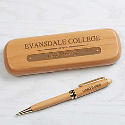 Collegiate Personalized Alderwood Pen Set