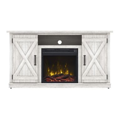 Bell'O&reg; Classic Flame Cottonwood Fireplace TV Stand in Espresso. View a larger version of this product image.
