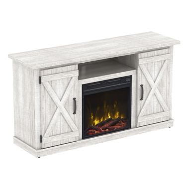 Bell'O&reg; Classic Flame Cottonwood Fireplace TV Stand in Espresso. View a larger version of this product image.