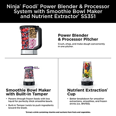 Ninja&reg; Foodi&reg; Power Blender & Processor System with Smoothie Bowl Maker & Nutrient Extractor. View a larger version of this product image.