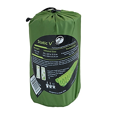 Klymit Static V Sleeping Mat in Green. View a larger version of this product image.