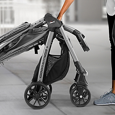 Chicco&reg; Mini Bravo&reg; Plus Stroller in Graphite. View a larger version of this product image.