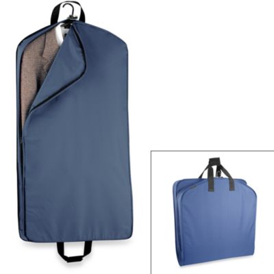 One Size Navy WallyBags 42 Garment Bag with Pocket 