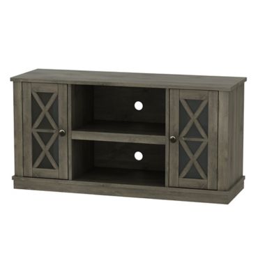 Bell&rsquo;O Bayport TV Stand in Grey. View a larger version of this product image.