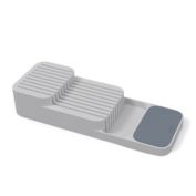 Joseph Joseph&reg; DrawerStore&trade; 2-Tier Compact Knife Organizer in Grey
