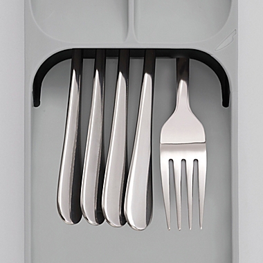 Joseph Joseph&reg; DrawerStore&trade;  Compact Flatware Organizer in Grey. View a larger version of this product image.