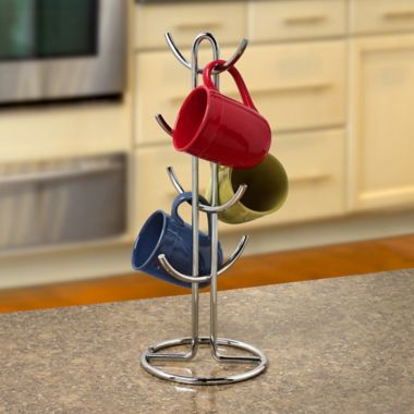 Spectrum&trade; Euro Metal 8-Mug Holder in Chrome. View a larger version of this product image.