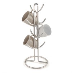 Spectrum™ Euro Metal 8-Mug Holder in Satin Nickel
