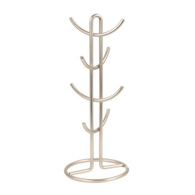 Spectrum&trade; Euro Metal 8-Mug Holder in Satin Nickel. View a larger version of this product image.