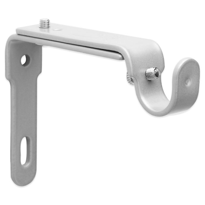 Umbra Nickel 2 Piece Drapery Rod Brackets Bed Bath And Beyond