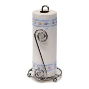 Spectrum&trade; Scroll Metal Paper Towel Holder in Satin Nickel