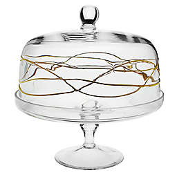 Classic Touch Vivid Footed Cake Stand with Dome