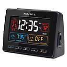 Alternate image 0 for AcuRite&reg; Atomic Dual Alarm Clock with Indoor Temperature in Black