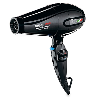 BaByliss&reg; PRO Nano&trade; Titanium Portofino Dryer in Black. View a larger version of this product image.