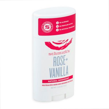 Schmidt's&reg; 2.65 oz. Natural Deodorant Stick in Rose+Vanilla. View a larger version of this product image.