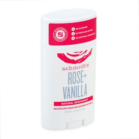 schmidt deodorant vanilla stick oz rose natural