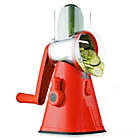 Alternate image 0 for NutriSlicer&trade; 3-in-1 Spinning/Rotating Mandoline and Countertop Food Slicer in Red