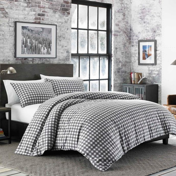 Eddie Bauer Preston Flannel Duvet Cover Set Bed Bath Beyond