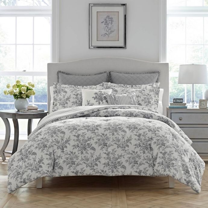 Laura Ashley Annalise Reversible Comforter Set Bed Bath Beyond