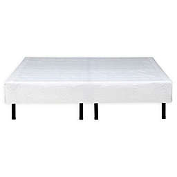 E-Rest 14-Inch Twin Metal Platform Bed Frame with White Cover