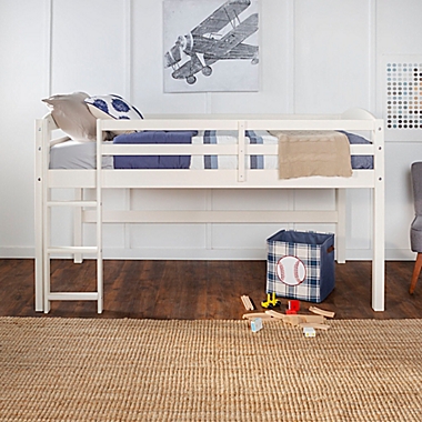 Forest Gate&trade; Twin Low-Loft Bed in White. View a larger version of this product image.