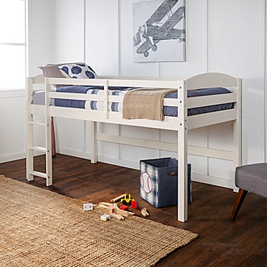 Forest Gate&trade; Twin Low-Loft Bed in White. View a larger version of this product image.