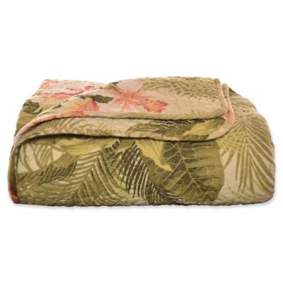 Tommy Bahama&reg; Tropical Orchid Throw Blanket in Palm Green