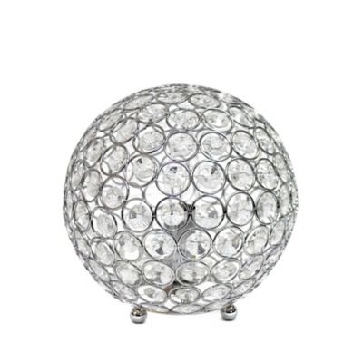 Crystal Ball Table Lamp In Chrome | SheFinds