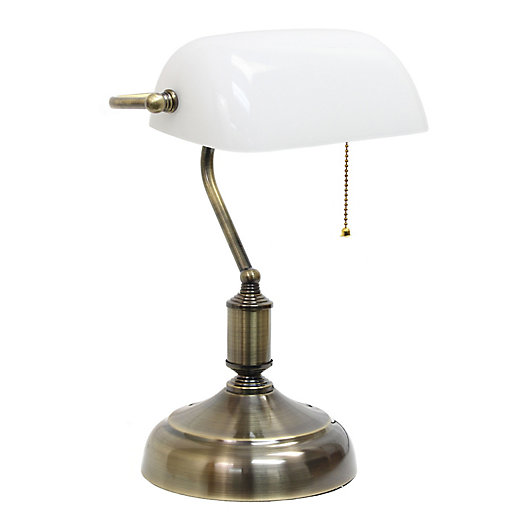 Alternate image 1 for All the Rages Simple Designs Executive Bankers Desk Lamp