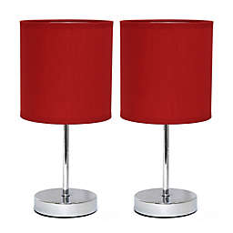 Mini Table Lamps in Chrome (Set of 2)