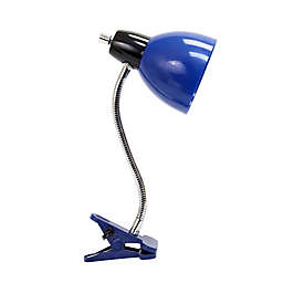 Adjustable Clip Desk Lamp in Blue
